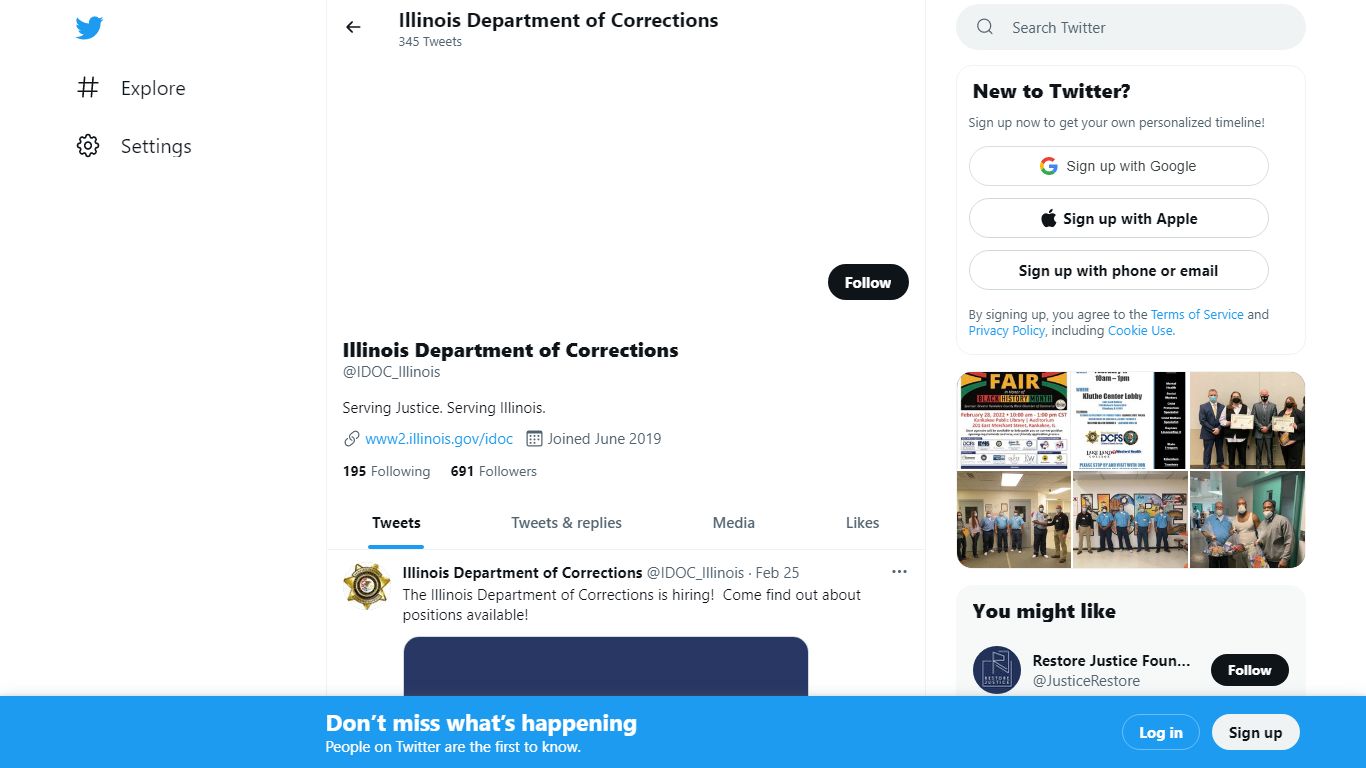 Illinois Department of Corrections (@IDOC_Illinois) | Twitter